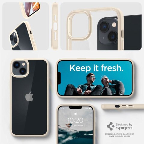 Spigen Ultra Hybrid - Etui do iPhone 15 Plus / iPhone 14 Plus (Beżowy)