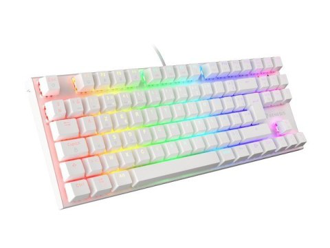 KLAWIATURA DLA GRACZY GENESIS THOR 303 TKL FR PODŚWIETLENIE RGB MECHANICZNA BROWN BIAŁA HOT SWAP KLAWIATURA DLA GRACZY GENESIS THOR 303 TKL FR PODŚWIETLENIE RGB MECHANICZNA BROWN BIAŁA HOT SWAP