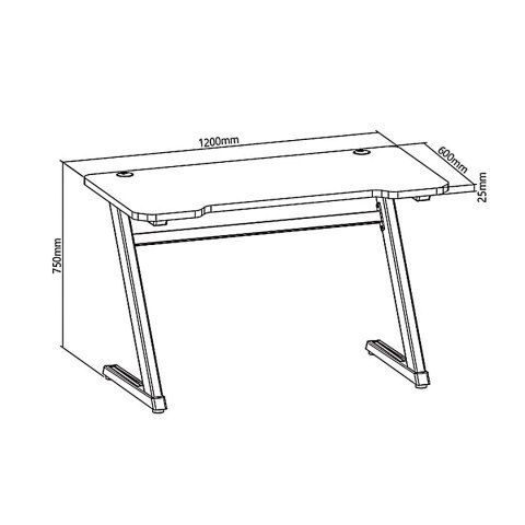 Biurko gamingowe nano RS RS120 (1200mm x 600 mm x 750mm) Biurko gamingowe nano RS RS120 (1200mm x 600 mm x 750mm)