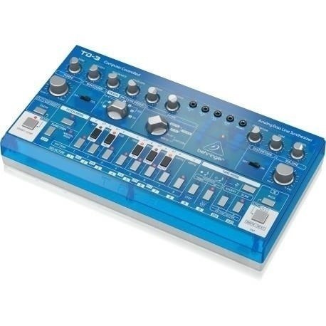 Behringer TD-3-BB Syntezator linii basowej niebieski przeźroczysty Behringer TD-3-BB Syntezator linii basowej niebieski przeźroczysty