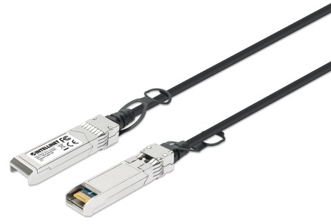 Intellinet 508391 kabel InfiniBand / światłowodowy 1 m SFP+ Czarny, Srebrny Intellinet 508391 kabel InfiniBand / światłowodowy 1 m SFP+ Czarny, Srebrny