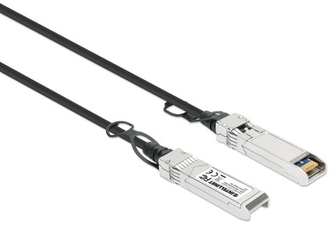 Intellinet 508391 kabel InfiniBand / światłowodowy 1 m SFP+ Czarny, Srebrny Intellinet 508391 kabel InfiniBand / światłowodowy 1 m SFP+ Czarny, Srebrny