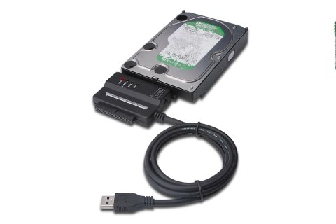 Konwerter IDE, SATA na USB 3.0 z zasilaczem (12V/2A) Konwerter IDE, SATA na USB 3.0 z zasilaczem (12V/2A)
