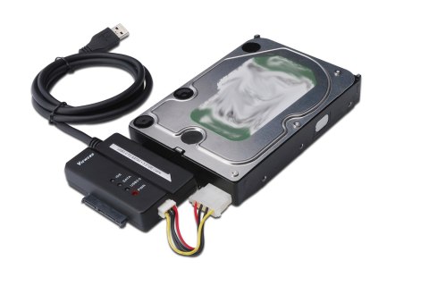 Konwerter IDE, SATA na USB 3.0 z zasilaczem (12V/2A) Konwerter IDE, SATA na USB 3.0 z zasilaczem (12V/2A)