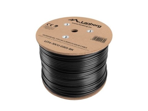 Kabel F/UTP Lanberg LCF6-30CU-0305-BK (F/UTP, RJ45 - F/UTP, RJ45 ; FTP; 305m; kat. 6; kolor czarny) Kabel F/UTP Lanberg LCF6-30CU-0305-BK (F/UTP, RJ45 - F/UTP, RJ45 ; FTP; 305m; kat. 6; kolor czarny)