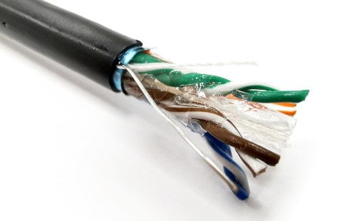 Kabel instalacyjny zewnętrzny żelowany DIGITUS kat.6, F/UTP, AWG 23/1, PE, 305m, czarny, szpula Kabel instalacyjny zewnętrzny żelowany DIGITUS kat.6, F/UTP, AWG 23/1, PE, 305m, czarny, szpula