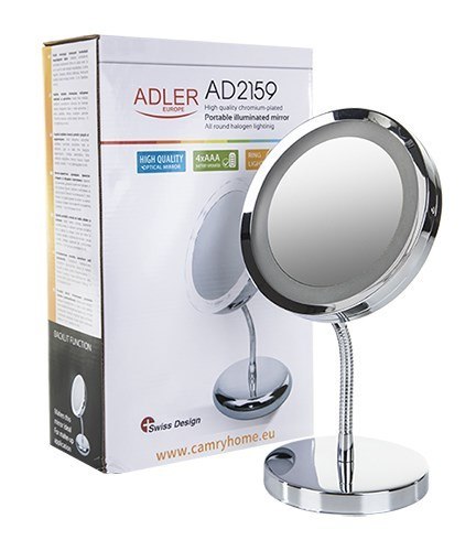 Adler AD 2159 lusterko do makijażu Wolnostojący Chrom Adler AD 2159 lusterko do makijażu Wolnostojący Chrom