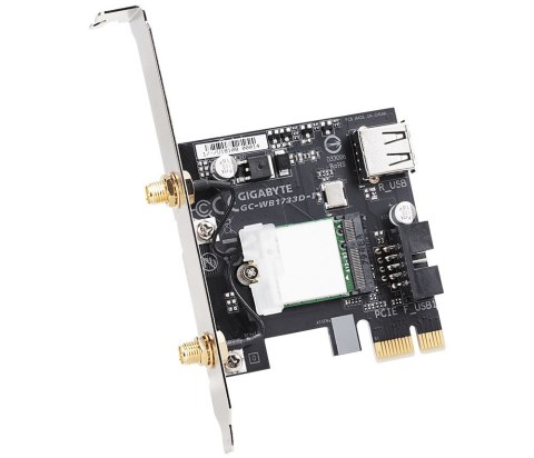 GIGABYTE GC-WB1733D-I karta sieciowa Wewnętrzny WLAN / Bluetooth 1733 Mbit/s GIGABYTE GC-WB1733D-I karta sieciowa Wewnętrzny WLAN / Bluetooth 1733 Mbit/s