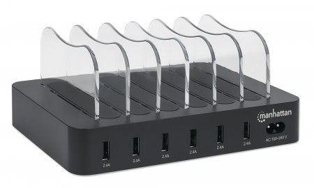 MANHATTAN 6-PORTOWA STACJA ZASILAJĄCA 6X USB-A 5V MANHATTAN 6-PORTOWA STACJA ZASILAJĄCA 6X USB-A 5V