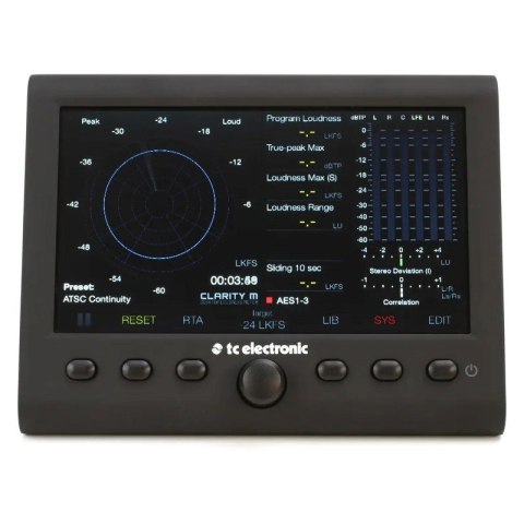 TC Electronic Clarity M - stereofoniczny miernik audio 5.1 TC Electronic Clarity M - stereofoniczny miernik audio 5.1