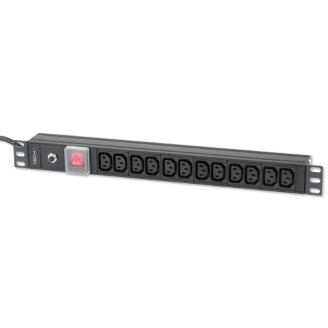 TECHLY LISTWA ZASILAJĄCA RACK 1U 12X GNIAZDO C13 WTYK C20 DO UPS I-CASE STRIP-12C TECHLY LISTWA ZASILAJĄCA RACK 1U 12X GNIAZDO C13 WTYK C20 DO UPS I-CASE STRIP-12C