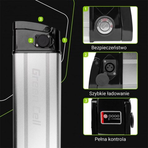 Green Cell - Bateria 11Ah (396Wh) do roweru elektrycznego E-Bike 36V Green Cell - Bateria 11Ah (396Wh) do roweru elektrycznego E-Bike 36V