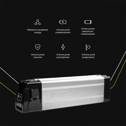Green Cell - Bateria 11Ah (396Wh) do roweru elektrycznego E-Bike 36V Green Cell - Bateria 11Ah (396Wh) do roweru elektrycznego E-Bike 36V