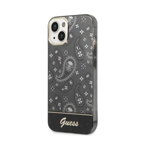 Guess Bandana Paisley - Etui iPhone 14 Plus (czarny) Guess Bandana Paisley - Etui iPhone 14 Plus (czarny)