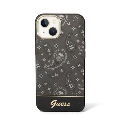 Guess Bandana Paisley - Etui iPhone 14 Plus (czarny) Guess Bandana Paisley - Etui iPhone 14 Plus (czarny)