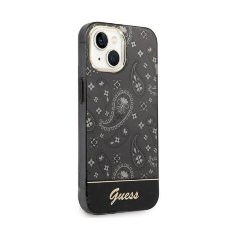 Guess Bandana Paisley - Etui iPhone 14 Plus (czarny) Guess Bandana Paisley - Etui iPhone 14 Plus (czarny)