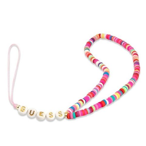 Guess Phone Strap Beads Heishi - Zawieszka do telefonu 25 cm (Multicolor Pink) Guess Phone Strap Beads Heishi - Zawieszka do telefonu 25 cm (Multicolor Pink)