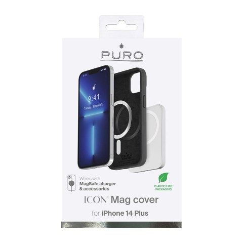 PURO ICON MAG - Etui iPhone 14 Plus MagSafe (Black) PURO ICON MAG - Etui iPhone 14 Plus MagSafe (Black)