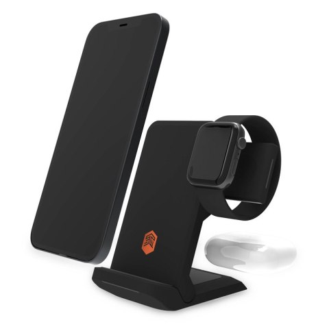 STM ChargeTree Go - Mobilna ładowarka bezprzewodowa 3w1 do iPhone, AirPods i Apple Watch (czarny) STM ChargeTree Go - Mobilna ładowarka bezprzewodowa 3w1 do iPhone, AirPods i Apple Watch (czarny)