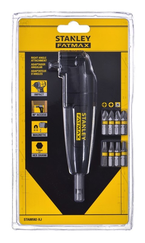 NASADKA KĄTOWA STANLEY STA88582-XJ + BITY UDAROWE NASADKA KĄTOWA STANLEY STA88582-XJ + BITY UDAROWE