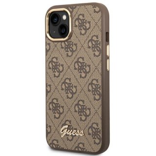 Guess 4G Metal Camera Outline Case - Etui iPhone 14 Plus (Brązowy)