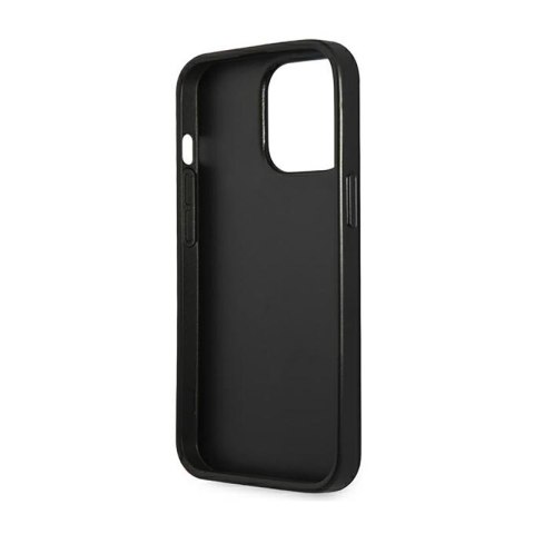Guess Saffiano Triangle Logo Case - Etui iPhone 14 Pro (czarny)
