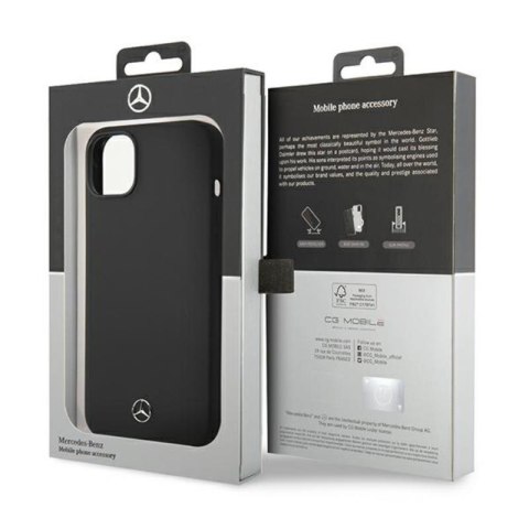 Mercedes Silicone Line MagSafe - Etui iPhone 14 (czarny) Mercedes Silicone Line MagSafe - Etui iPhone 14 (czarny)