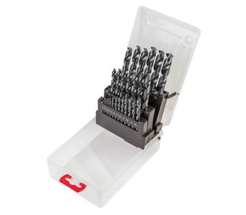 Wiertła do metalu HSS-G, 1.0-13.0 mm, zestaw 25 szt. Verto Wiertła do metalu HSS-G, 1.0-13.0 mm, zestaw 25 szt. Verto