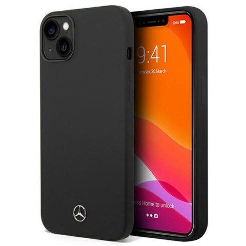 Mercedes Silicone Line - Etui iPhone 14 (czarny) Mercedes Silicone Line - Etui iPhone 14 (czarny)