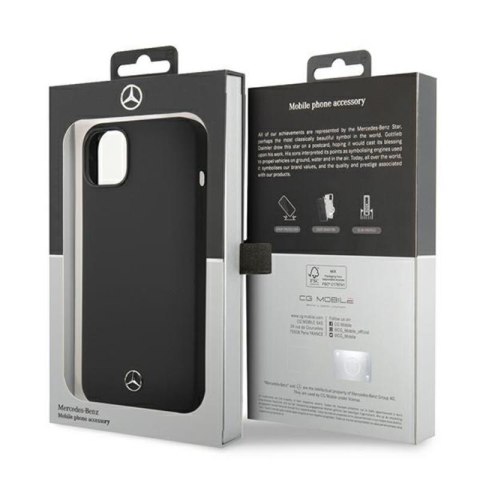 Mercedes Silicone Line - Etui iPhone 14 (czarny) Mercedes Silicone Line - Etui iPhone 14 (czarny)