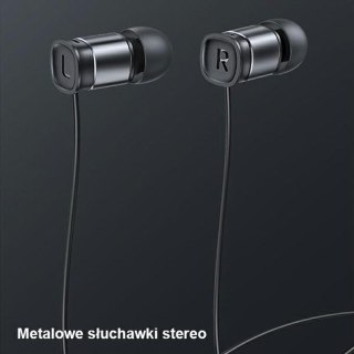 USAMS EP-46 - Słuchawki stereo jack 3,5 mm (czerwony)