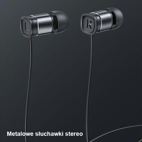 USAMS EP-46 - Słuchawki stereo jack 3,5 mm (czerwony)