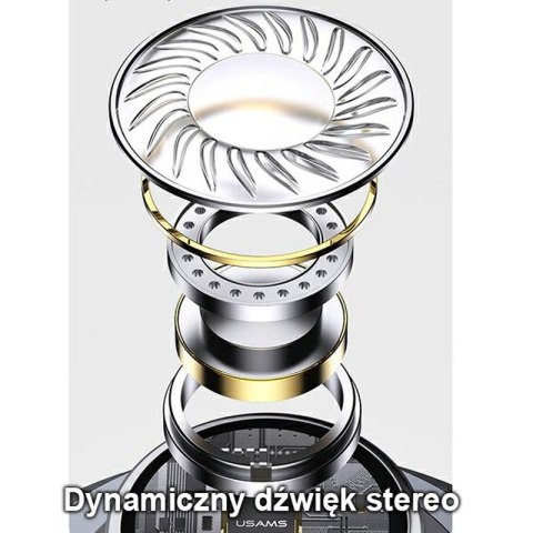 USAMS EP-46 - Słuchawki stereo jack 3,5 mm (czerwony)