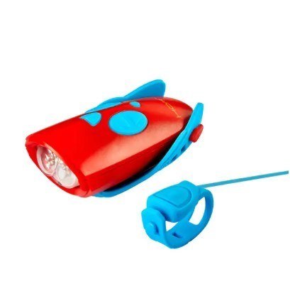 Lampka rowerowa z klaksonem HORNIT Mini BLUE - RED 5353BURE Lampka rowerowa z klaksonem HORNIT Mini BLUE - RED 5353BURE