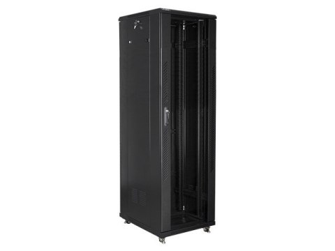Szafa jednosekcyjna, zamykana na zamek Lanberg FF01-6842-12B (42U; 19''; 2050mm / 600mm / 800 mm; stojąca; Pełne, Szklane; 800 k Szafa jednosekcyjna, zamykana na zamek Lanberg FF01-6842-12B (42U; 19''; 2050mm / 600mm / 800 mm; stojąca; Pełne, Szklane; 800 k