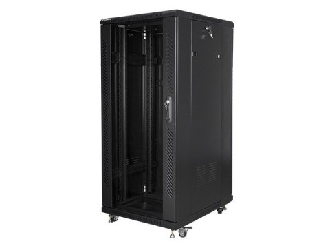 Szafa rack Lanberg FF01-6827-12B (27U; 19''; 1390mm / 600mm / 800 mm; stojąca; Pełne, Szklane; 800 kg; kolor czarny) Szafa rack Lanberg FF01-6827-12B (27U; 19''; 1390mm / 600mm / 800 mm; stojąca; Pełne, Szklane; 800 kg; kolor czarny)