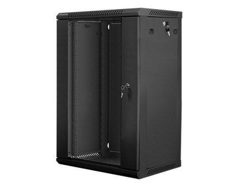 Szafa rack Lanberg WF01-6418-10B (18U; 900mm / 600mm / 450 mm; wisząca; Szklane; 19''; kolor czarny) Szafa rack Lanberg WF01-6418-10B (18U; 900mm / 600mm / 450 mm; wisząca; Szklane; 19''; kolor czarny)