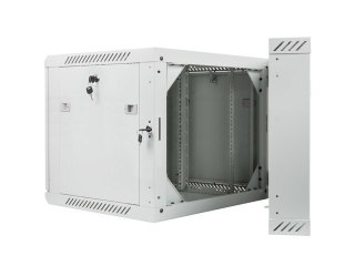 Szafa rack Lanberg WF02-6609-10S (9U; 502mm / 600mm / 600 mm; wisząca; Szklane; 19''; kolor szary)