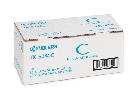 KYOCERA Toner TK-5240C TK-5240 1T02R7CNL0 Oryginalny Cyjan KYOCERA Toner TK-5240C TK-5240 1T02R7CNL0 Oryginalny Cyjan