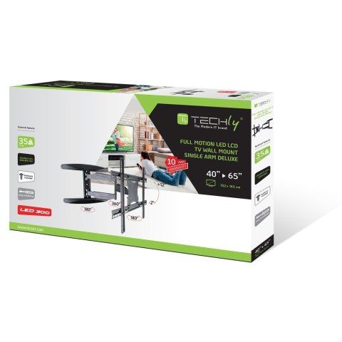 Techly ICA-PLB 171L uchwyt do telewizorów 165,1 cm (65") Czarny