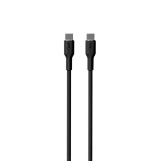 PURO ICON Soft Cable - Kabel USB-C do USB-C 1.5 m (Black)