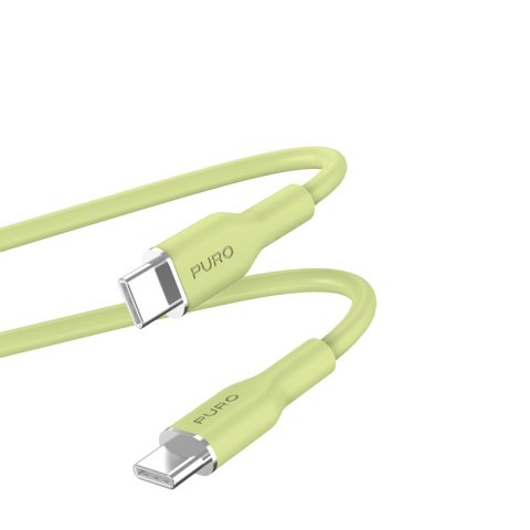 PURO ICON Soft Cable - Kabel USB-C do USB-C 1.5 m (Matcha Green) PURO ICON Soft Cable - Kabel USB-C do USB-C 1.5 m (Matcha Green)