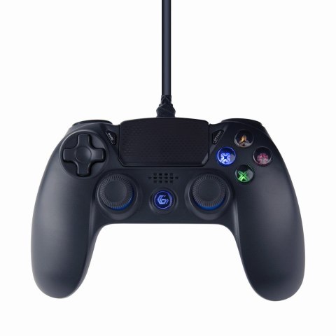 Gembird JPD-PS4U-01 przewodowy gamepad USB PS4/PC, czarny Gembird JPD-PS4U-01 przewodowy gamepad USB PS4/PC, czarny