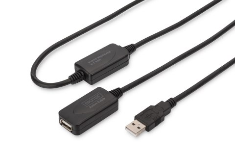 Kabel DIGITUS DA-73102 (USB ; 20m; czarny) Kabel DIGITUS DA-73102 (USB ; 20m; czarny)