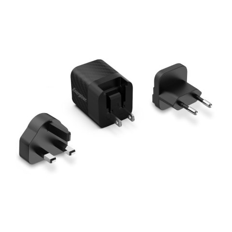 Energizer Ultimate - Ładowarka sieciowa Multiplug EU / UK / US GaN USB-C 20W PD (Czarny) Energizer Ultimate - Ładowarka sieciowa Multiplug EU / UK / US GaN USB-C 20W PD (Czarny)