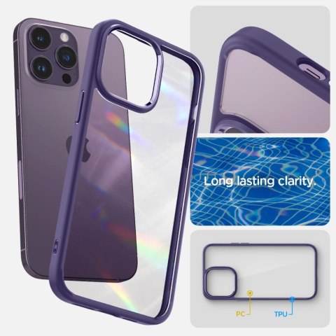 Spigen Ultra Hybrid - Etui do iPhone 14 Pro (Fioletowy)