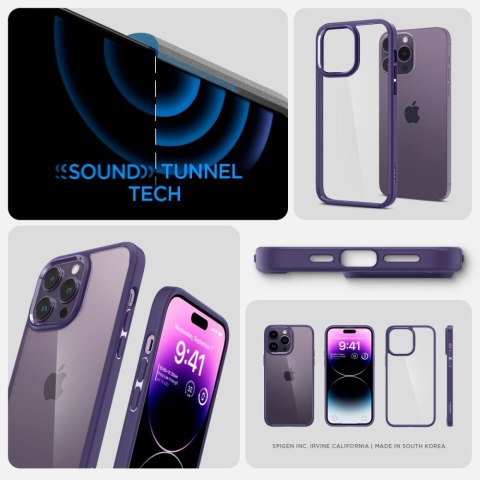 Spigen Ultra Hybrid - Etui do iPhone 14 Pro (Fioletowy)