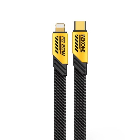 WEKOME WDC-191 Mecha Series - Kabel połączeniowy USB-C do Lightning PD 20W 1 m (Żółty) WEKOME WDC-191 Mecha Series - Kabel połączeniowy USB-C do Lightning PD 20W 1 m (Żółty)