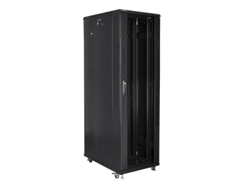 Szafa jednosekcyjna, zamykana na zamek Lanberg FF01-8042-12B (42U; 19''; 2050mm / 800mm / 1000 mm; stojąca; Pełne, Szklane; 800 Szafa jednosekcyjna, zamykana na zamek Lanberg FF01-8042-12B (42U; 19''; 2050mm / 800mm / 1000 mm; stojąca; Pełne, Szklane; 800