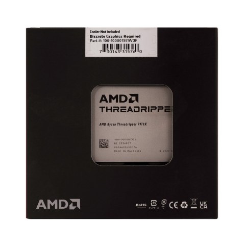 AMD Ryzen Threadripper 7970X (32C/64T) 4.0Ghz (5.3 GHz Turbo) Socket sTR5 TDP 350W AMD Ryzen Threadripper 7970X (32C/64T) 4.0Ghz (5.3 GHz Turbo) Socket sTR5 TDP 350W